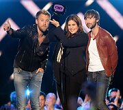 Grupė &bdquo;Lady Antebellum&ldquo;: Charlesas Kelley, Hillary Scott ir Dave'as Haywoodas