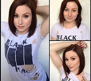 Veruca James su ir be makiažo