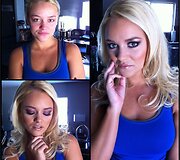 Alexis Monroe su ir be makiažo