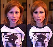 Brooklyn Lee su ir be makiažo