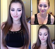 Dani Daniels su ir be makiažo
