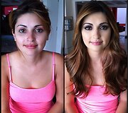 Natasha Malkova su ir be makiažo