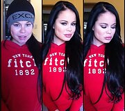 Nikki Delano su ir be makiažo