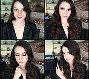 Rilee Marks su ir be makiažo