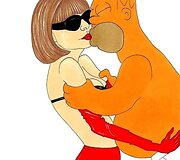 Homeris Simpsonas ir Anna Wintour &ndash; italų menininko komikse