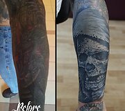Robertas LaSardo Vilniuje atsinaujino savo tatuiruotę