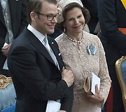 &Scaron;vedijos karalienė Silvia su žentu Danieliu
