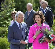 &Scaron;vedijos karalius Carlas Gustafas XVI ir karalienė Silvia