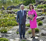 &Scaron;vedijos karalius Carlas Gustafas XVI ir karalienė Silvia