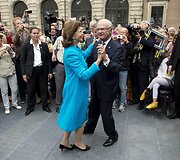 &Scaron;vedijos karalius Carlas Gustafas XVI ir karalienė Silvia