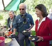 &Scaron;vedijos karalius Carlas Gustafas XVI ir karalienė Silvia