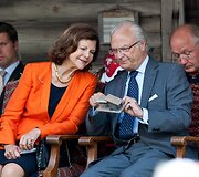 &Scaron;vedijos karalius Carlas Gustafas XVI ir karalienė Silvia