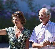 &Scaron;vedijos karalius Carlas Gustafas XVI ir karalienė Silvia