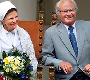 &Scaron;vedijos karalius Carlas Gustafas XVI ir karalienė Silvia
