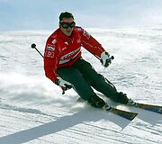Michaelis Schumacheris Italijos kurorte 2004-ųjų sausį