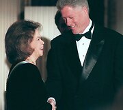 Shirley Temple 1998-aisiais su JAV prezidentu Billu Clintonu