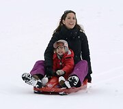 Danijos princesė Mary su dukra princese Josephine