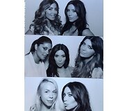 Kim Kardashian su draugėmis Larsa Pippen (vir&scaron;uje), Rachel Roy (viduryje kairėje), Brittny Gastineau (viduryje de&scaron;inėje) ir Simone Harouche (apačioje)