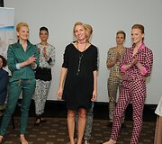 Rasa Ju&scaron;kevičienė (centre)
