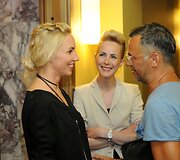 Rasa Ju&scaron;kevičienė, Agnė Byčiūtė-Jankauskienė ir Giedrius Gustas