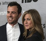 Justinas Theroux ir Jennifer Aniston