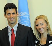 Novakas Džokovičius ir Jelena Ristič