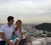 Novakas Džokovičius ir Jelena Ristič