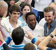 Kaka, Pele ir Davidas Beckhamas
