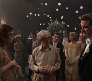 Emma Stone, Woody Allenas ir Colinas Firthas &bdquo;Mėnesienos magijos&ldquo; filmavimo aik&scaron;telėje