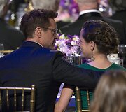 Robertas Downey jaunesnysis su žmona Susan