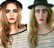 Liamas Martinas imituoja Carą Delevingne