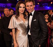 Angelina Jolie ir Eddie Redmayne'as