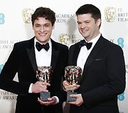 Geriausio animacinio filmo &bdquo;Lego filmas&ldquo; režisieriai Philas Lordas ir Christopheris Milleris