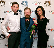 Martynas &Scaron;alkauskas (centre)