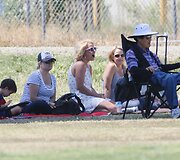 Britney Spears savo sūnaus futbolo varžybose