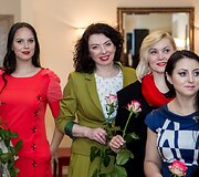Daiva Tamo&scaron;iūnaitė (centre)