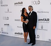 Andrea Bocelli su žmona Veronica Berti
