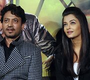 Irrfanas Khanas ir Aishwarya Rai 