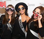&bdquo;Mis Lenkija&ldquo;Weronika Szmajdzinska, &bdquo;Mis Jamaika&ldquo; Sharlene Radlein ir &bdquo;Mis Kanada&ldquo; Paola Nunez