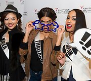 &bdquo;Mis Korėja&ldquo; Kim Seo-yeon, &bdquo;Mis Tailandas&ldquo; Aniporn Chalermburanawong ir &bdquo;Mis Japonija&ldquo; Ariana Miyamoto