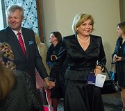 Edita Mildažytė su vyru Gintautu Vy&scaron;niausku