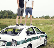 Operatorius Ronaldas Buožis ir Tadas Vidmantas