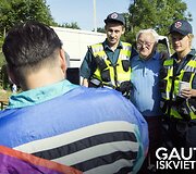 Marius Čižauskas, Algimantas Čekuolis ir Giedrė Giedraitytė komedijos &bdquo;Gautas i&scaron;kvietimas&ldquo; filmavime
