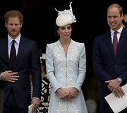 Princas Harry, Kembridžo hercogienė Catherine ir princas Williamas
