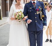 Belgijos princesė Alix de Ligne su tėvu