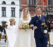 Belgijos princesė Alix de Ligne su tėvu