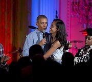 Barackas Obama su dukra Malia