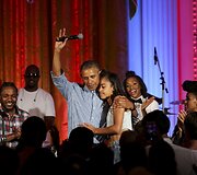 Barackas Obama su dukra Malia