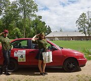 Moterų ralio &bdquo;Už saugų vairavimą&ldquo; akimirka