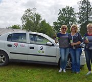 Moterų ralio &bdquo;Už saugų vairavimą&ldquo; akimirka